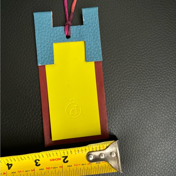 AUTHENTIC Rare Hermes leather bag charm - Picture 3 of 6